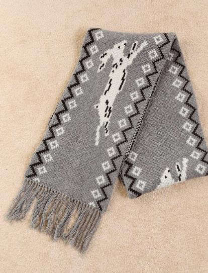 Cecily Scarf - Bunny Intarsia