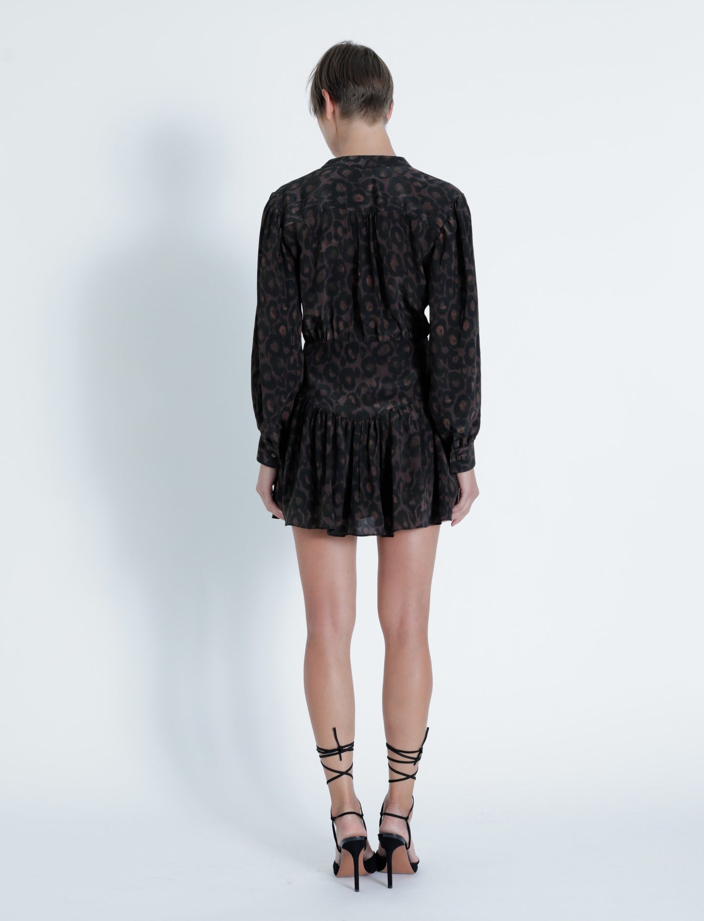 Sole Print Mini Dress