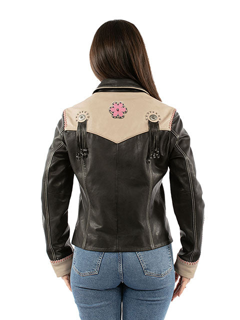 LAMB SKIN LEATHER JACKET