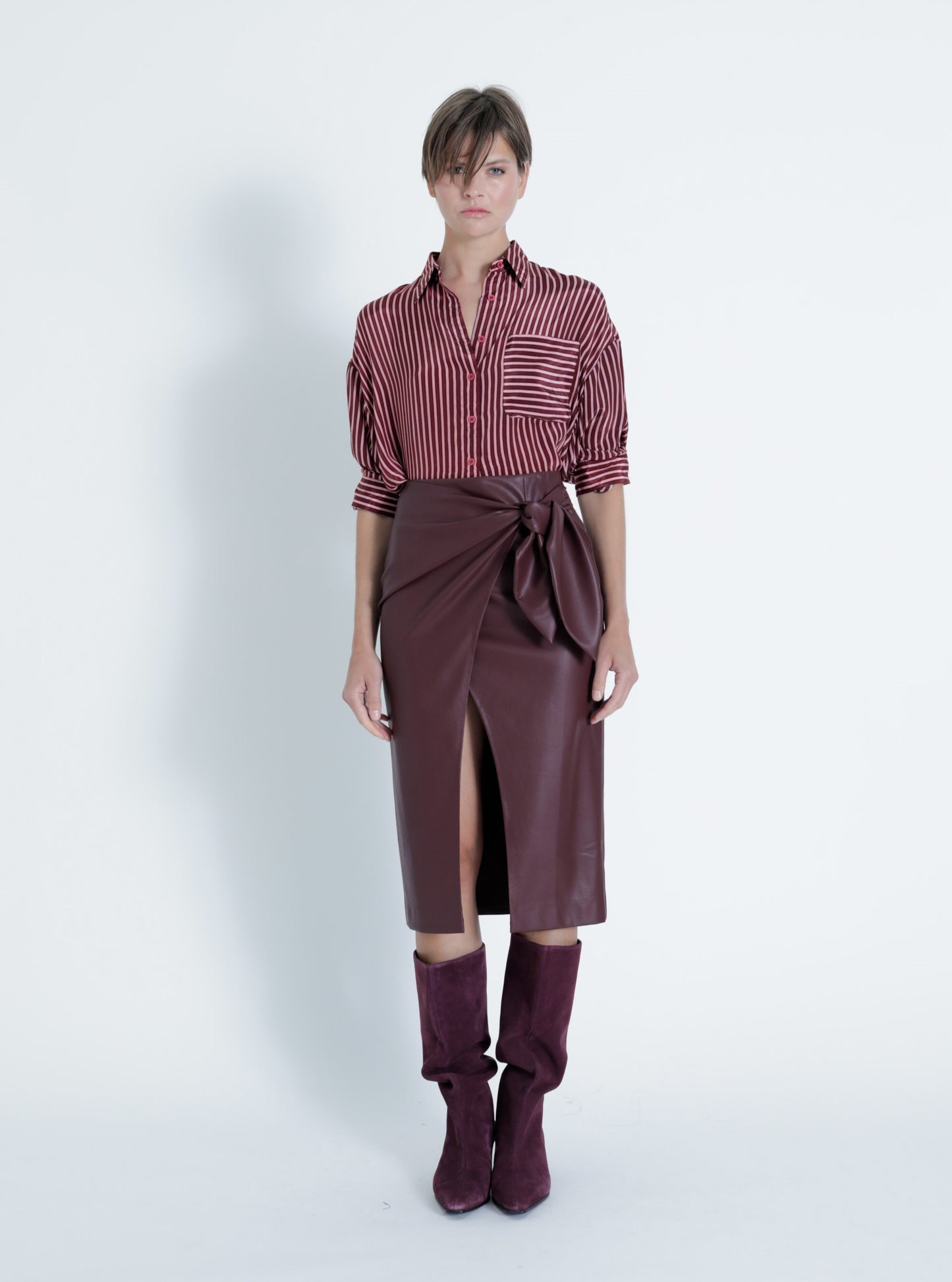 Sybill Vegan Leather Skirt