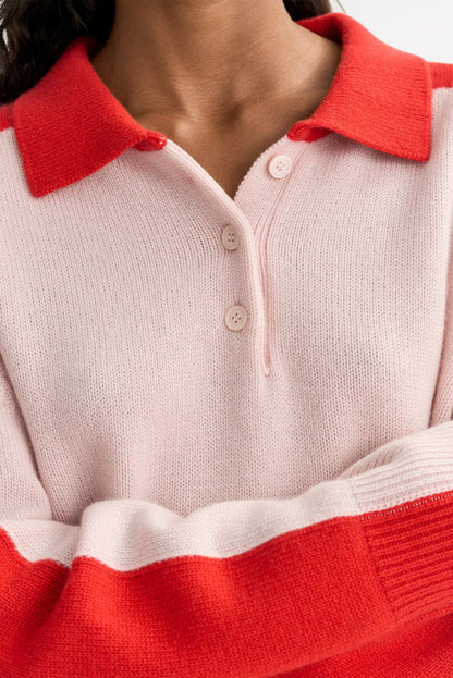 Color Block Polo Shirt