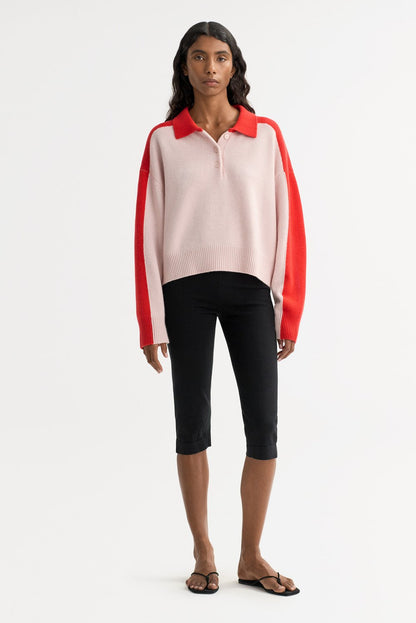 Color Block Polo Shirt
