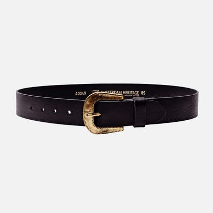 Nikai | Gold Buckle Modern Leather Belt Style Wear Women