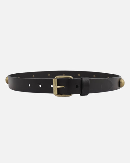 Black Skinny Design Leather Belt Women | MADE TO ORDER