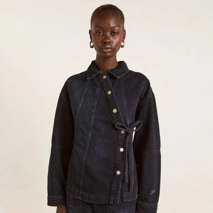 Finella Denim Shirt - Wavy Seams
