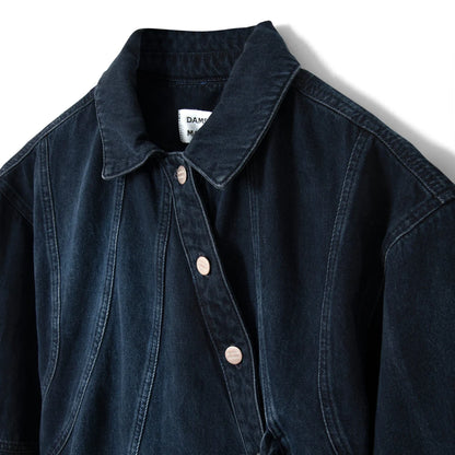 Finella Denim Shirt - Wavy Seams