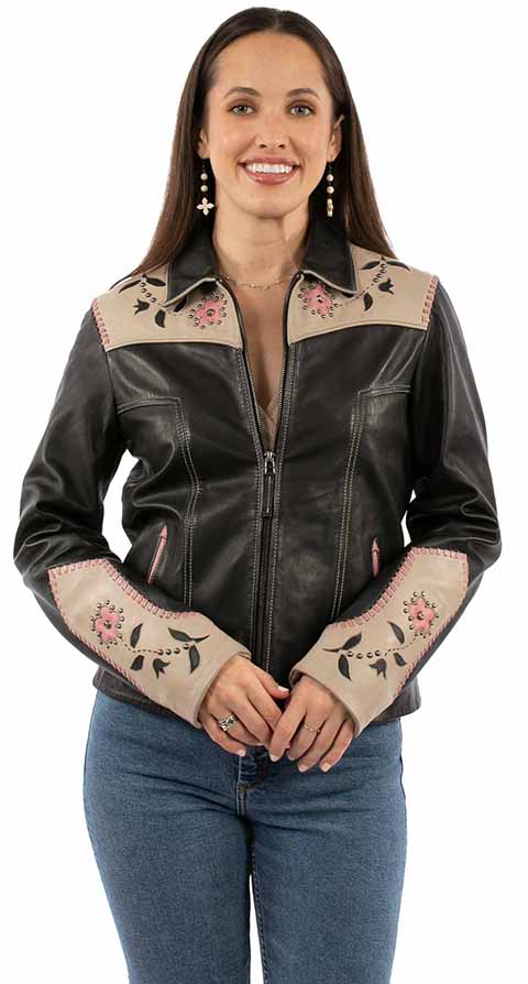 LAMB SKIN LEATHER JACKET