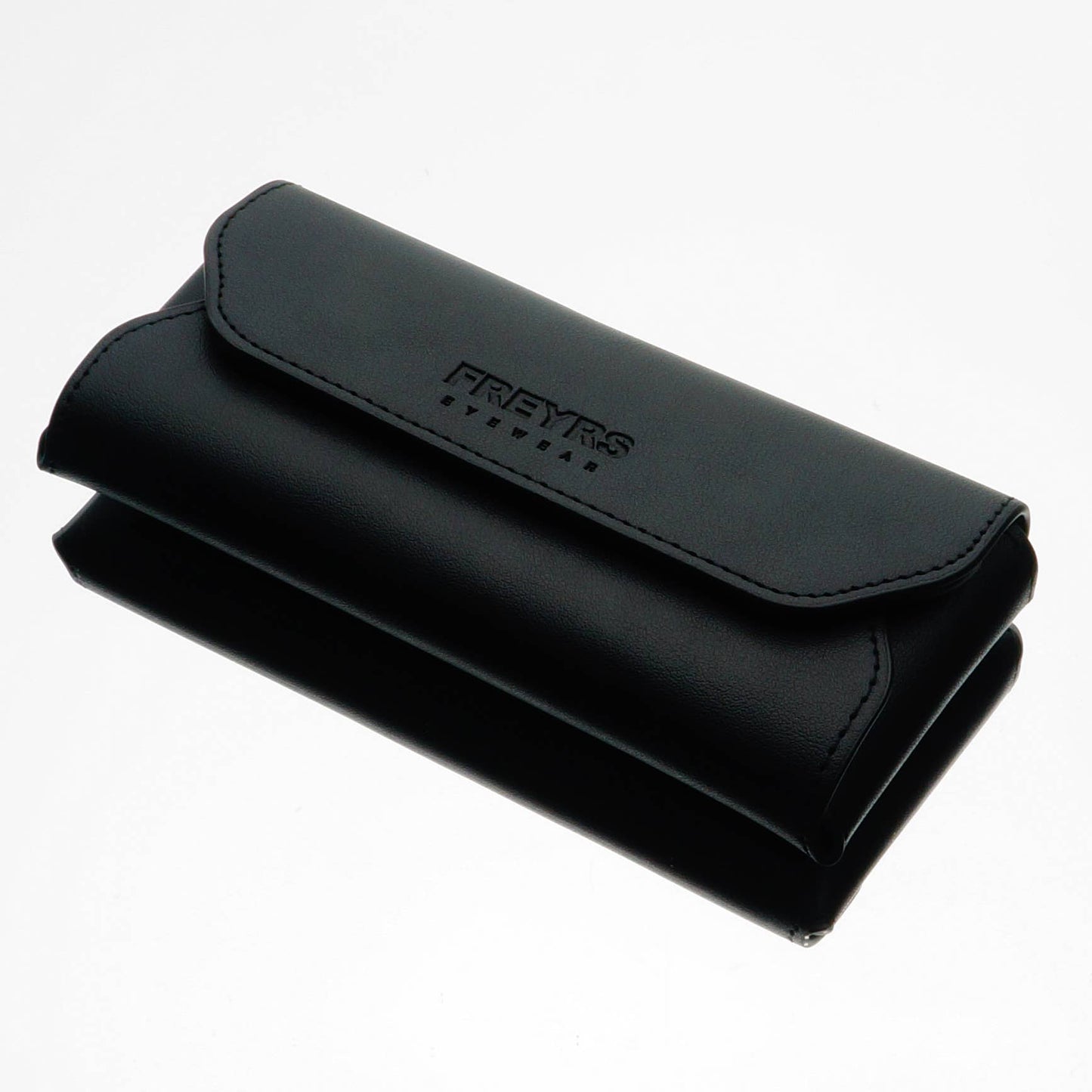 Black protective sunglasses case included with the Shay unisex aviator sunglasses.