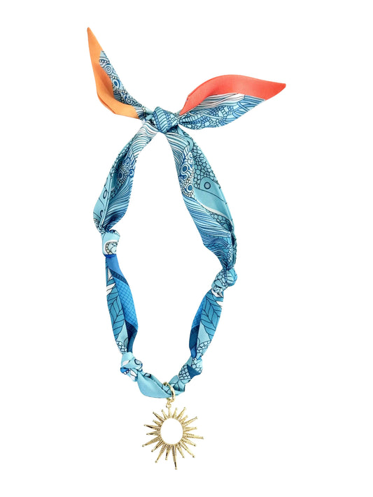 Bora Scarf Charm Necklace