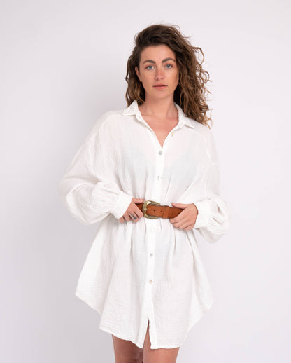 Nikai | Gold Buckle Modern Leather Belt Style Wear Women