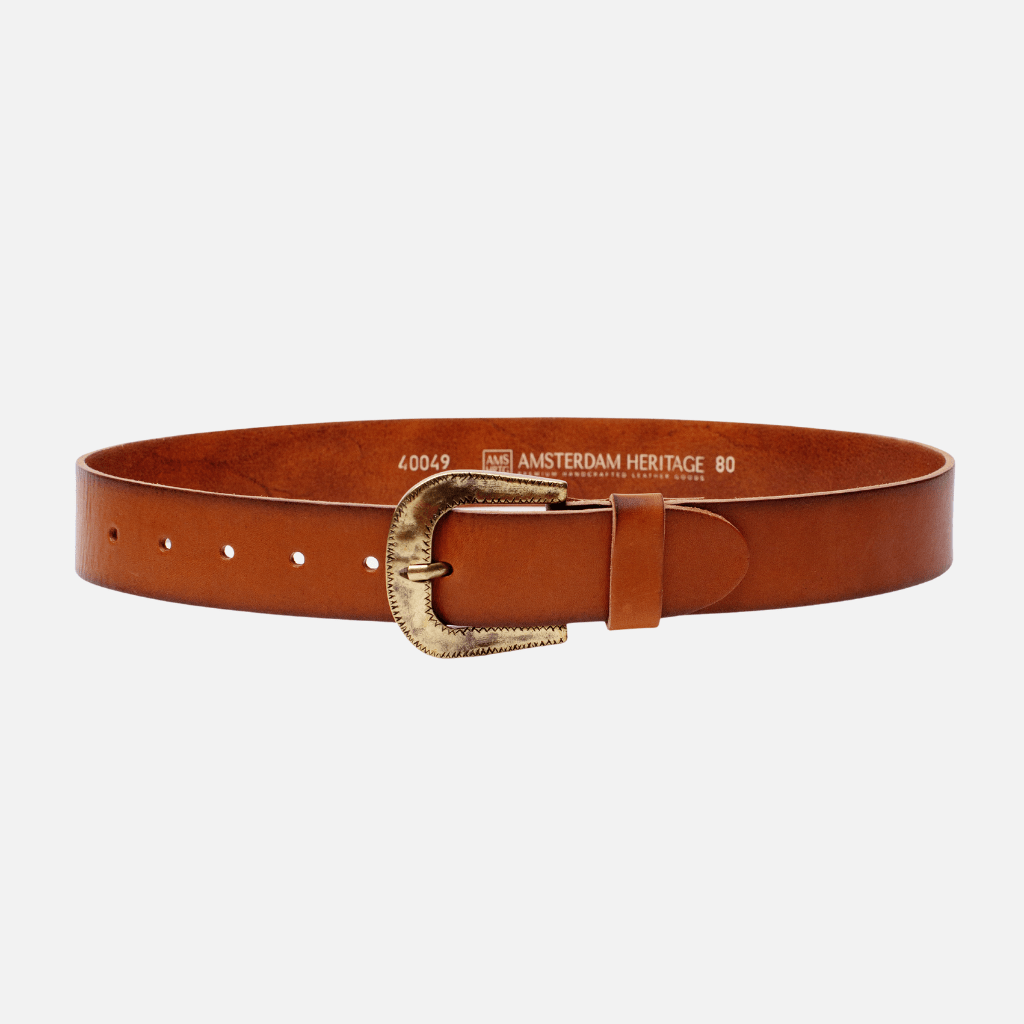 Nikai | Gold Buckle Modern Leather Belt Style Wear Women