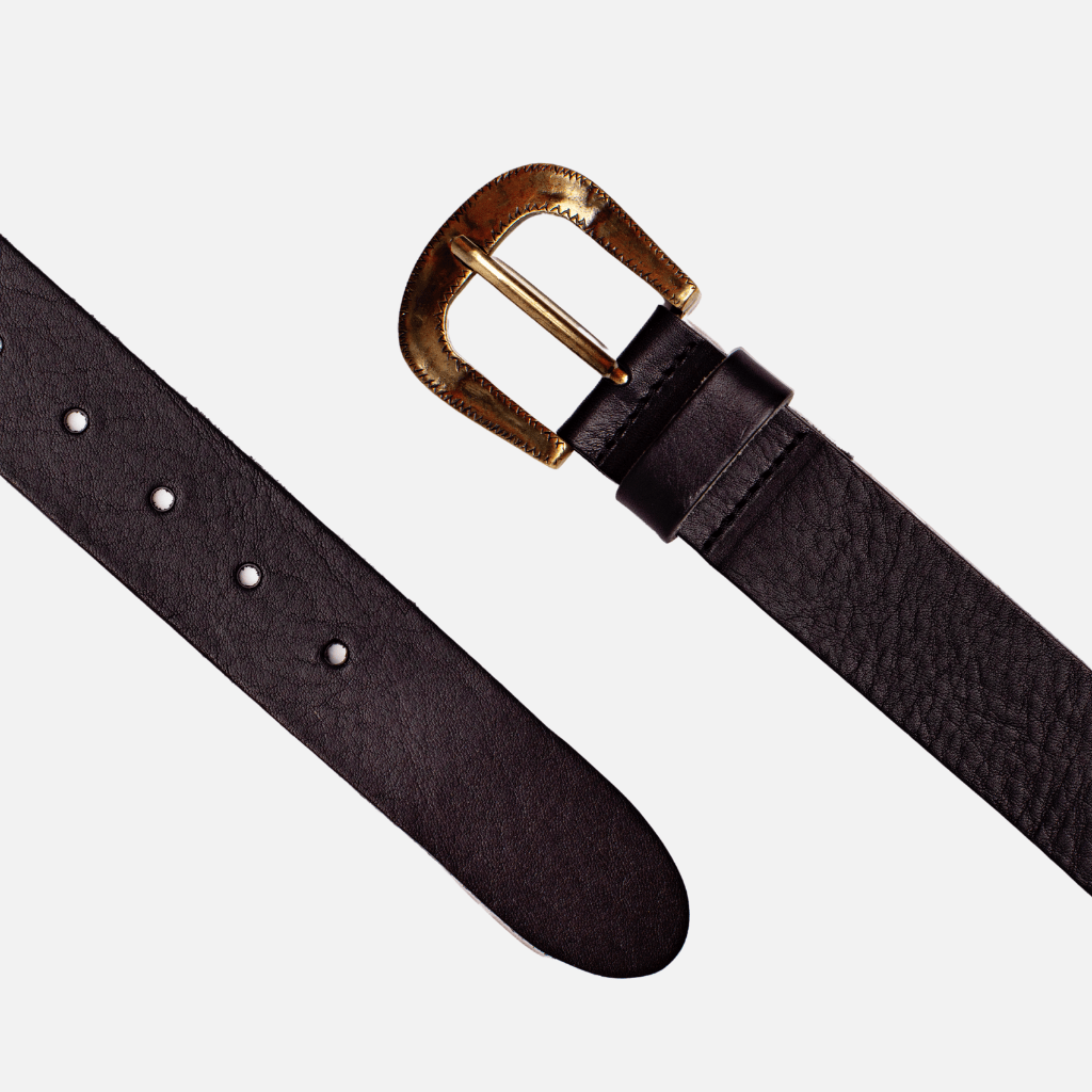 Nikai | Gold Buckle Modern Leather Belt Style Wear Women