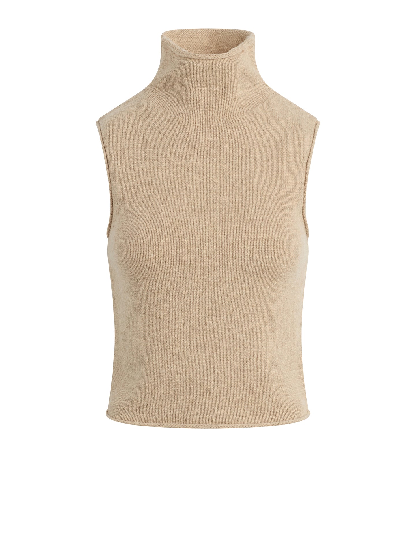 The Stevie Sleeveless Roll Neck Sweater