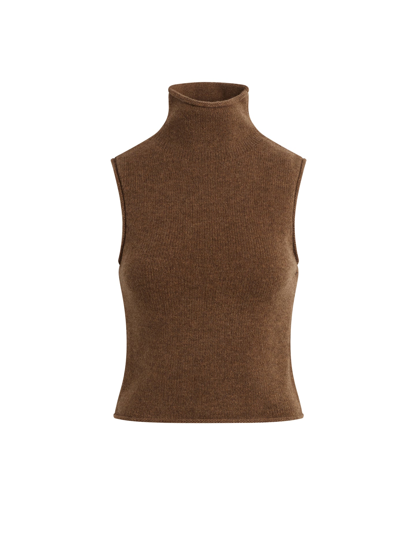 The Stevie Sleeveless Roll Neck Sweater